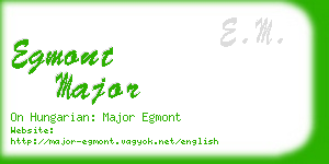egmont major business card